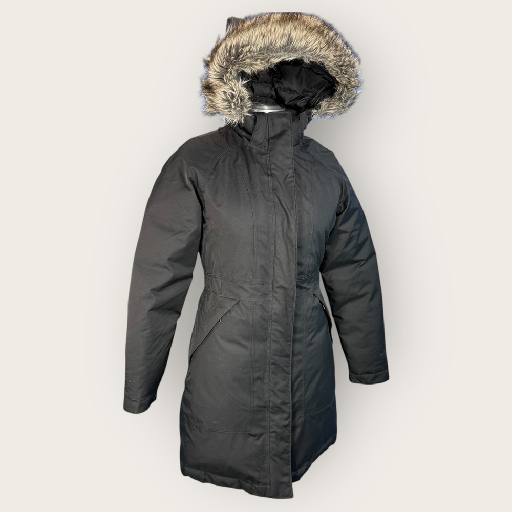 The North Face Womens Parka Winter Coat Faux Fur Trimmed Hood Black Size XS - Picture 5 of 15